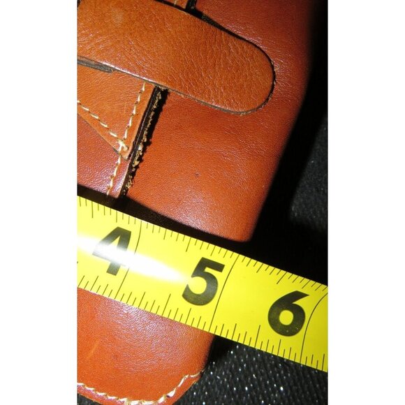 Patricia Nash Heritage Collection Leather Crossbody Wallet in Cognac - Picture 7 of 11